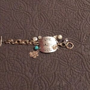 Live Love Laugh Charm Bracelet